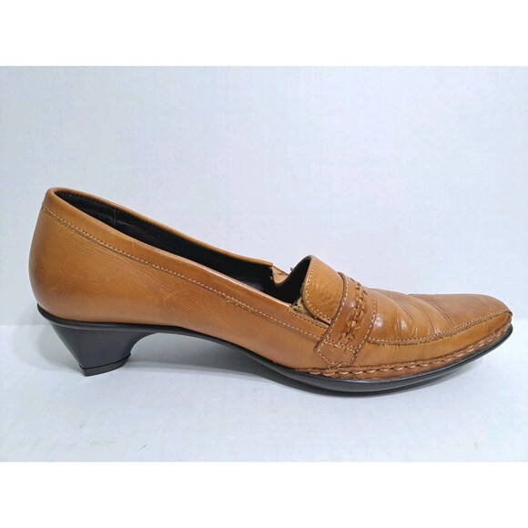 Pikolinos Women's 8.5-9 Slip On Low Heel Loafer Pumps Brown Leather Southwest - Picture 5 of 10